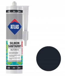 ATLAS silikon czarny (204) 280ml