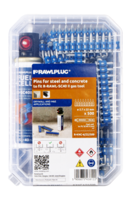 Gwoździe do osadzaka 38mm (500szt.) RAWLPLUG