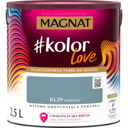Plamoodporna farba MAGNAT kolorlove odcień KL29 niebieski 2,5l