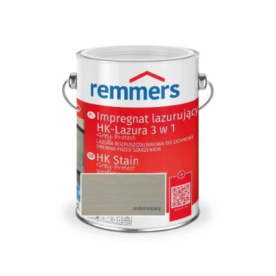 Remmers Hk-Lazura 3 w 1 Srebrnoszary 2,5l