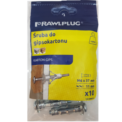 SM INTERSET Łącznik do płyt typu GK 10 szt. RAWLPLUG R-S3-SM06037/10