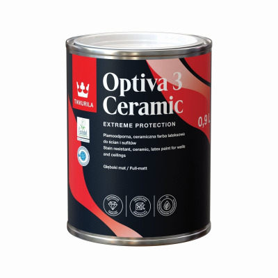 Tikkurila Optiva Ceramic Super Matt [3] 0,9L (baza A) biała