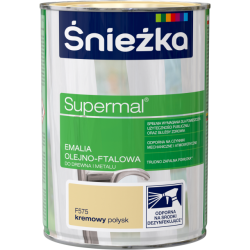 Supermal Emalia Olejno-Ftalowa - kremowy połysk 0,8l