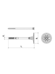 Kołek do styropianu 10x120 LTX trzp. PLASTIK KLIMAS WKRĘT-MET