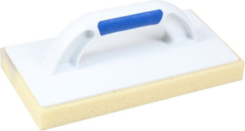 Paca z tworzywa z gąbką nacinaną do mycia płytek uchwyt 2K typu soft 140x280 mm 0387