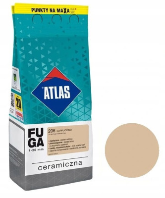 Fuga ceramiczna cappuccino (206) 5kg ATLAS