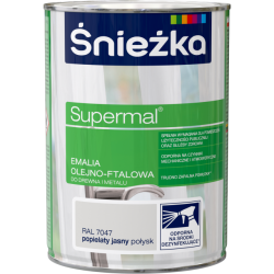 Supermal Emalia Olejno-Ftalowa - popielaty jasny połysk 0,8l