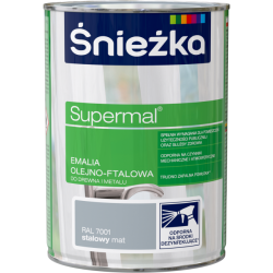 Supermal Emalia Olejno-Ftalowa - stalowy mat 0,8l