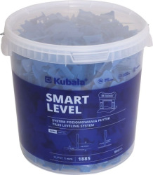 Klipsy SMART LEVEL 1.0mm 800 szt. + wiadro 20L (1885)
