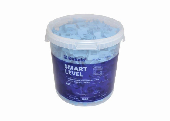 Klipsy SMART LEVEL 2.0mm 800 szt. + wiadro 20L (1886)