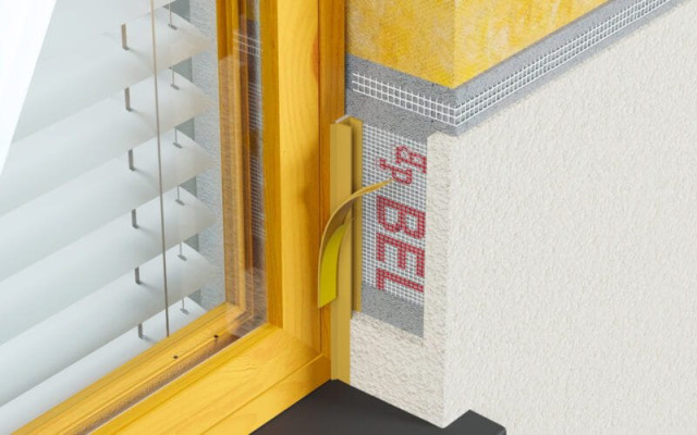 Listwa PVC dylatacyjna przyokienna 3mm z siatką 3m WINCHESTER