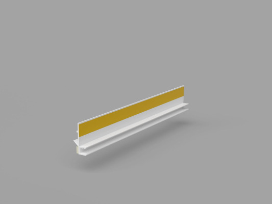 Listwa PVC dylatacyjna przyokienna 3mm bez siatki 3m BIAŁA