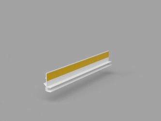 Listwa PVC dylatacyjna przyokienna 3mm bez siatki 3m BIAŁA