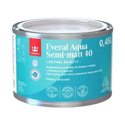 Tikkurila Everal Aqua Semi Matt [40] 0,45l (baza A)