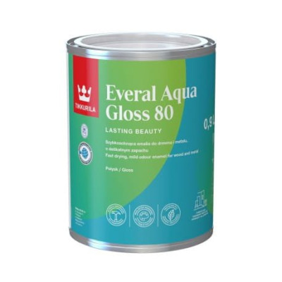 Tikkurila Everal Aqua Gloss [80] 0,9l (baza C)