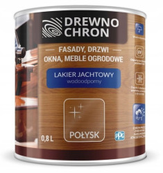 Lakier jachtowy drewnochron bezbarwny połysk 0.8l