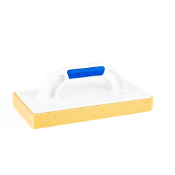 Paca z tworzywa z gąbką hydrochłonną nacinaną do mycia płytek uchwyt 2K typu soft 140x280mm KUBALA 0378