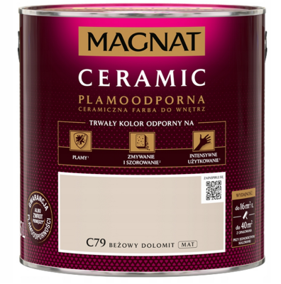 Farba MAGNAT CERAMIC C79 Beżowy Dolomit 2,5L