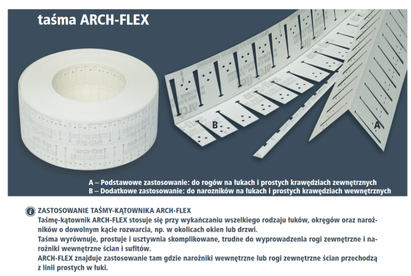 Taśma do łuków Arch-flex Strait-Flex USA 15mb