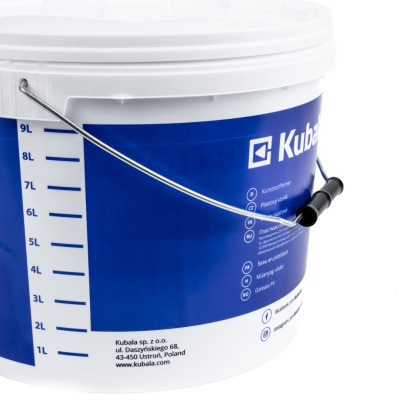 Wiadro z tworzywa z przykrywką i podziałką 10l (1535) KUBALA