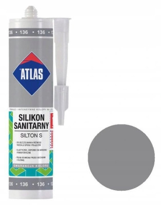 ATLAS silikon srebrny (136) 280ml
