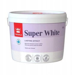 TIKKURILA Super White Biały mat 10l Farba do ścian i sufitów
