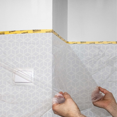 Masker - Taśma Washi z Folią Malarską 280cm x 15m