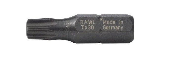 RAWLPLUG GROT TYPU TORX T20/ T25/T30/T40