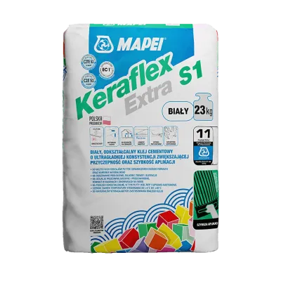 MAPEI KLEJ KERAFLEX EXTRA BIAŁY S1 23KG