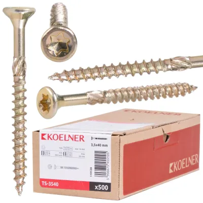 KOELNER WKRĘT DO DREWNA HARTOWANY 3,5X40mm TS-3540 (500szt.)
