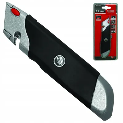 MODECO nóż metalowy na ostrza trapezowe z obcinakiem MN-63-042