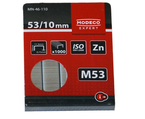 Modeco zszywki tapicerskie M53 10 mm MN‑46‑110 (1000 szt.)