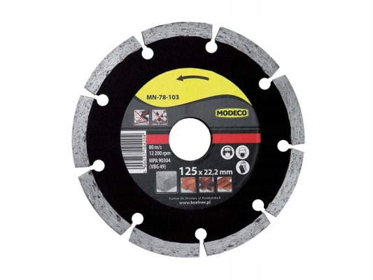 MODECO ŚCIERNICA DIAMENTOWA SEGMENTOWA 125 SATURN MN-78-103