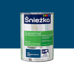 ŚNIEŻKA SUPERMAL FTALOWA NIEBIESKI CIEMNY POŁYSK 0,8L