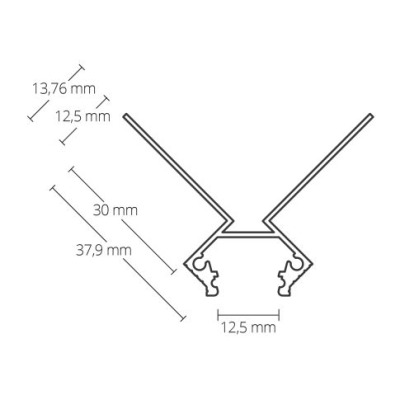 Profil narożny zewnętrzny TBP7 LED do suchej zabudowy 2m.