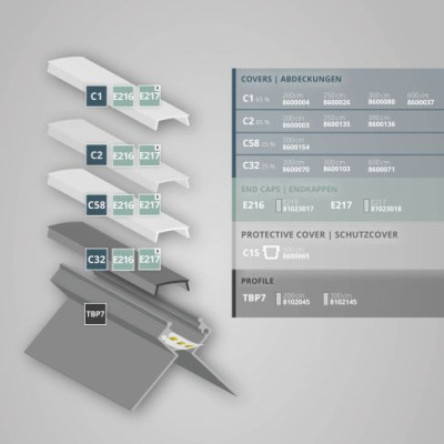 Profil narożny zewnętrzny TBP7 LED do suchej zabudowy 2m.