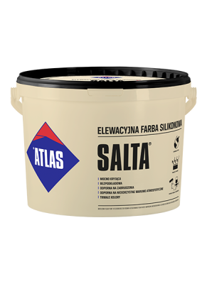 ATLAS FARBA ELEWACYJNA SILIKONOWA B.SZARA 10L SALTA