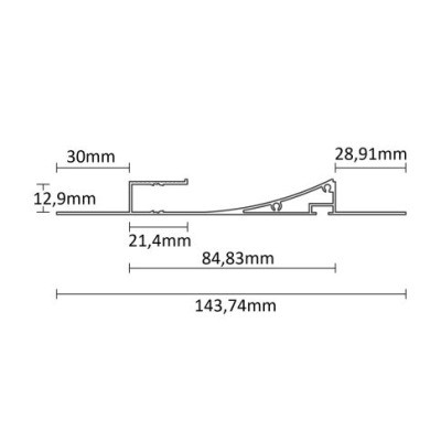 Profil architektoniczny TBP12 LED do suchej zabudowy 2m.