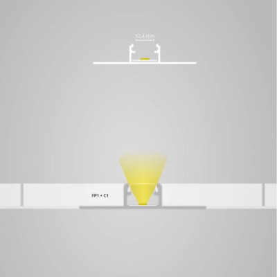Profil płytkowy FP1 LED środkowy 2m.