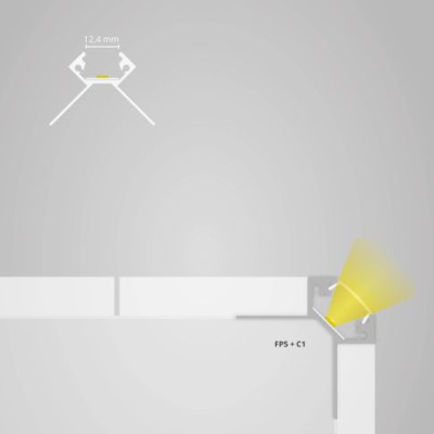 Profil płytkowy FP5 LED do narożnika zewnętrznego 2m.