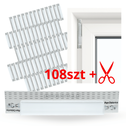 Pan Osłonka® – samoprzylepna nakładka ochronna na zawiasy do malowania (108 sztuk)