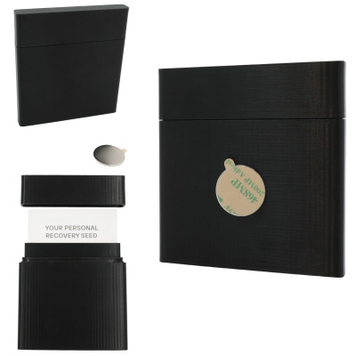 Etui na frazy seed w wersji papierowej – schowek magnetyczny – arkusz recovery sheet GRATIS!
