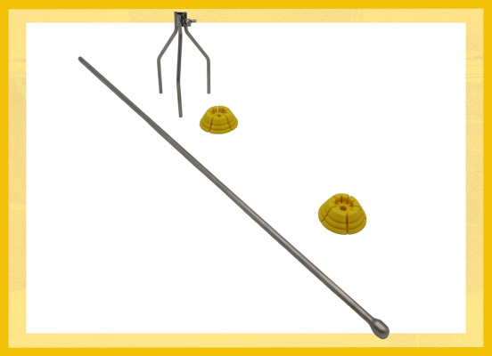 Przyrząd do czyszczenia wałków i mieszadło do farb – regulacja wielkości SpinRoll mini