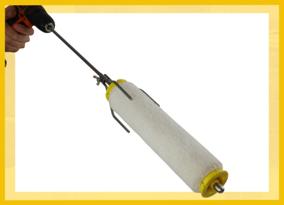 Przyrząd do czyszczenia wałków i mieszadło do farb – regulacja wielkości SpinRoll mini