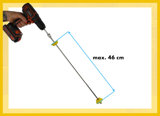 Przyrząd do czyszczenia wałków i mieszadło do farb – regulacja wielkości SpinRoll mini
