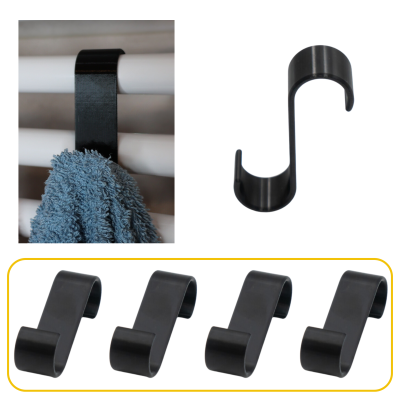 Haczyk bezinwazyjny na grzejnik / kaloryfer 4 sztuki czarne