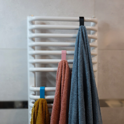 Haczyki bezinwazyjne wieszaki na grzejnik / kaloryfer 4 szt niebieski