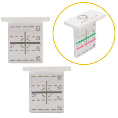 2x Znacznik na magnes do poziomowania profili aluminiowych CD60 płyt G-K  do lasera