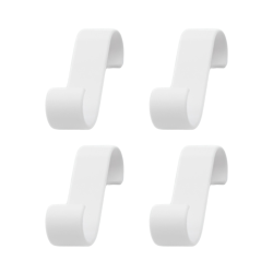 Haczyk bezinwazyjny wieszak na grzejnik / kaloryfer 4 sztuki białe