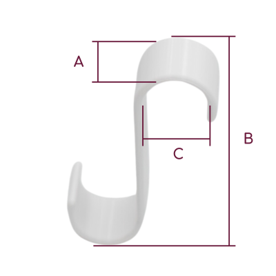 Haczyk bezinwazyjny wieszak na grzejnik / kaloryfer 4 sztuki białe